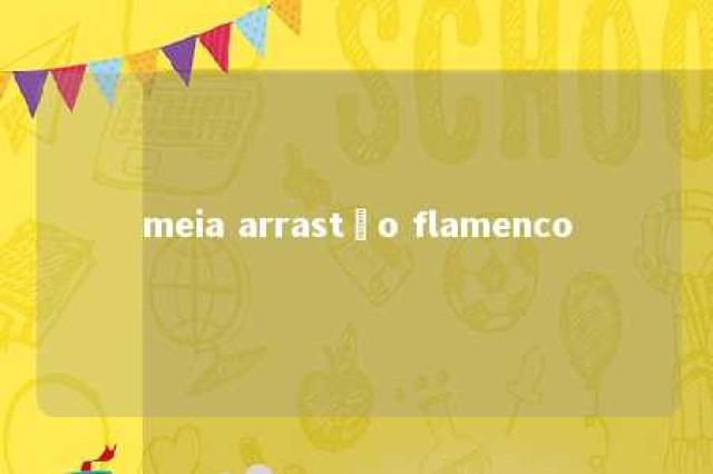 meia arrastão flamenco 