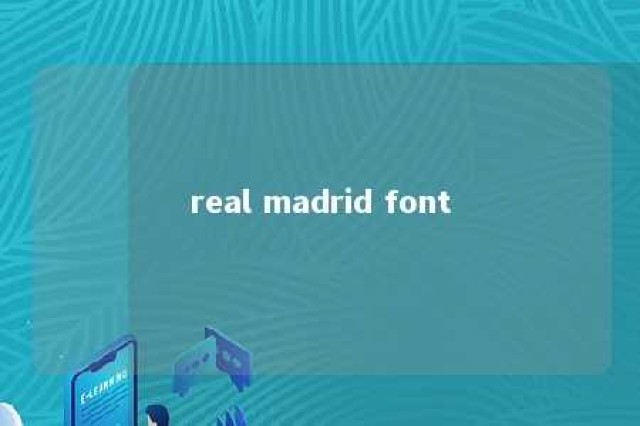 real madrid font 