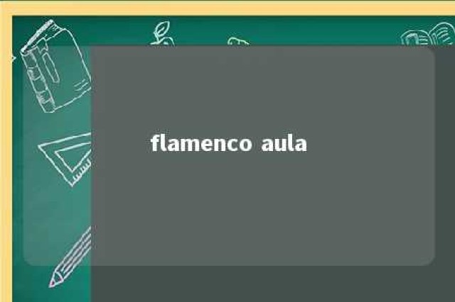 flamenco aula 