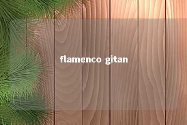 flamenco gitan 