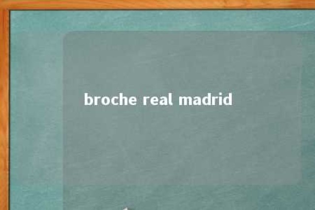 broche real madrid 