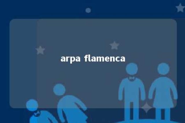 arpa flamenca 