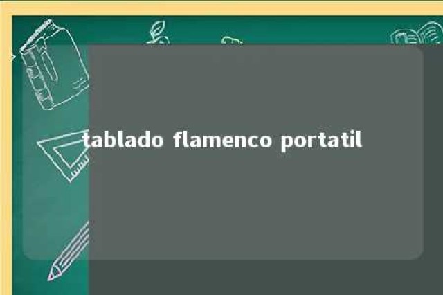 tablado flamenco portatil 