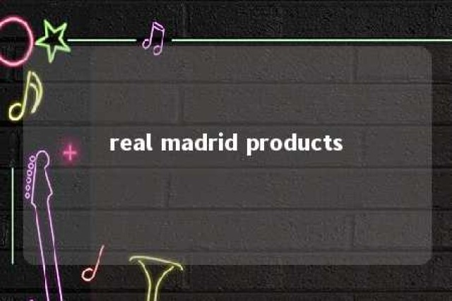 real madrid products 