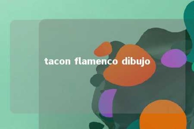 tacon flamenco dibujo 