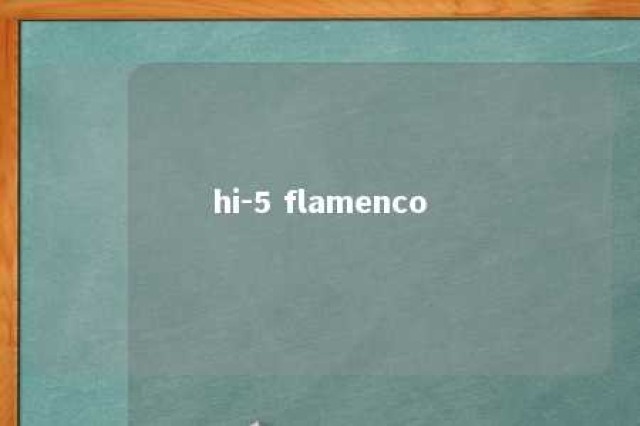 hi-5 flamenco 