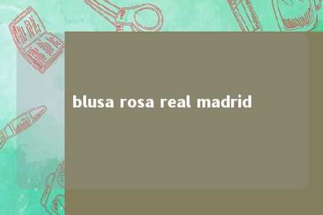 blusa rosa real madrid 