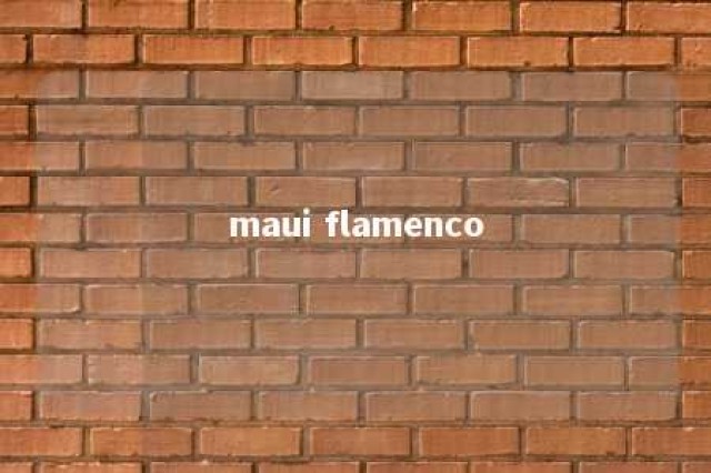 maui flamenco 