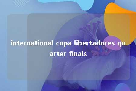 international copa libertadores quarter finals