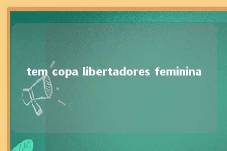 tem copa libertadores feminina