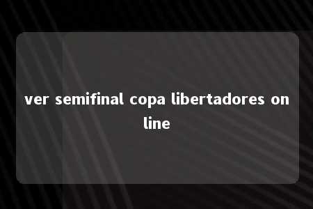 ver semifinal copa libertadores online