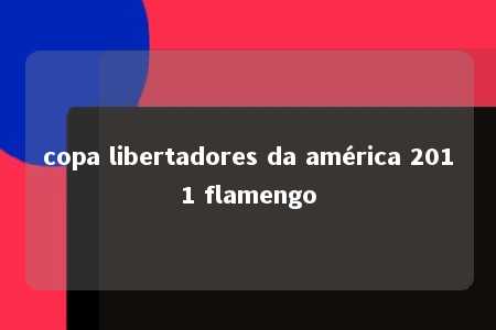 copa libertadores da américa 2011 flamengo