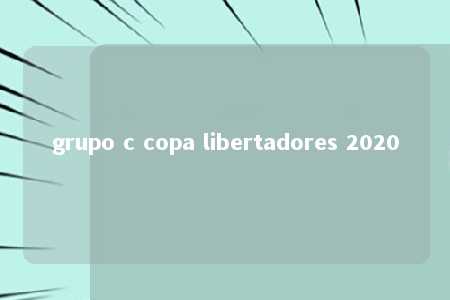 grupo c copa libertadores 2020