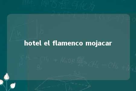 hotel el flamenco mojacar