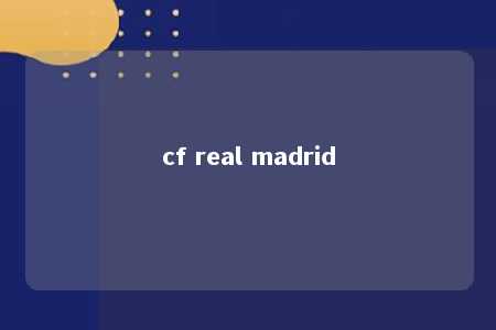 cf real madrid