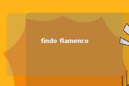 findo flamenco