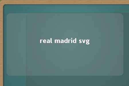 real madrid svg