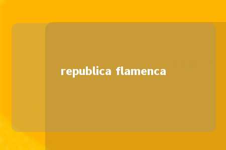 republica flamenca