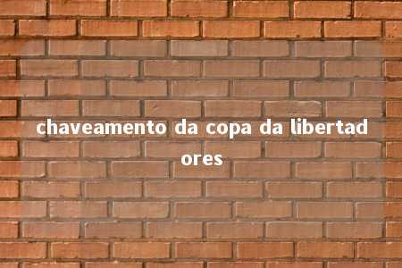 chaveamento da copa da libertadores