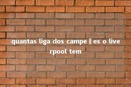 quantas liga dos campeões o liverpool tem