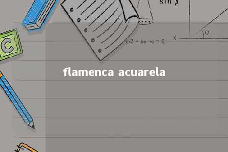 flamenca acuarela