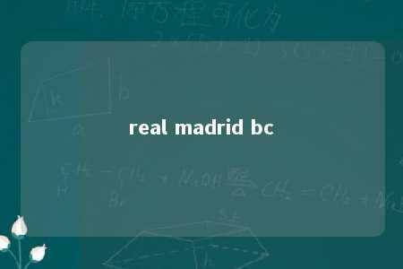 real madrid bc