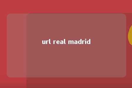 url real madrid