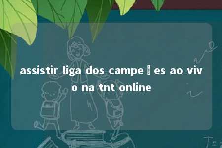 assistir liga dos campeões ao vivo na tnt online