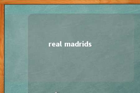 real madrids