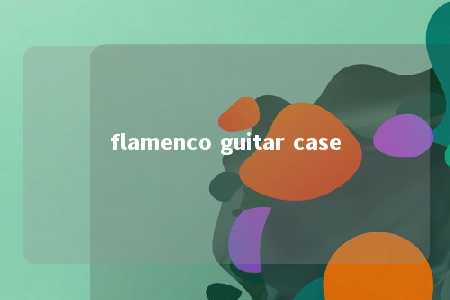 flamenco guitar case