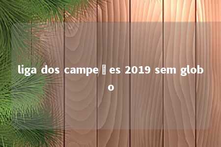 liga dos campeões 2019 sem globo