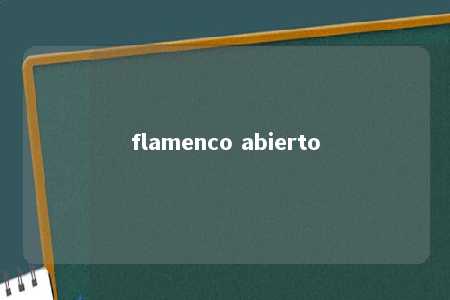 flamenco abierto