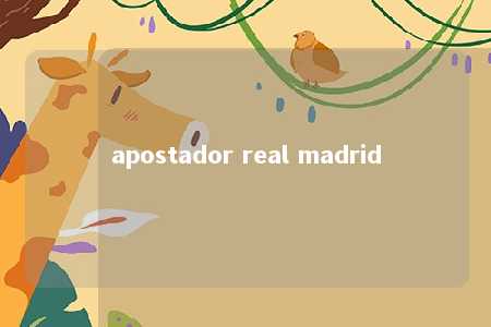 apostador real madrid