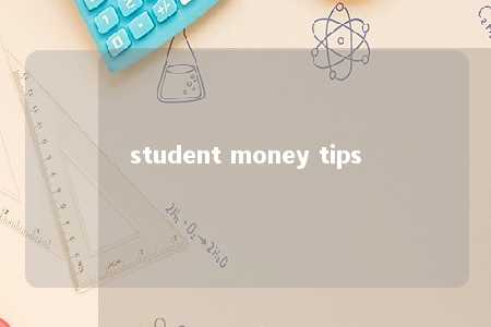 student money tips